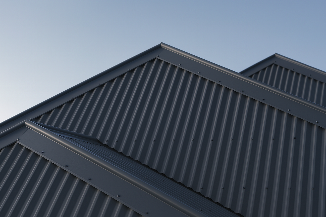 Modern Colorbond steel roof installation showing sleek profile and coastal durability